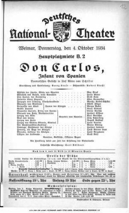 Don Carlos, Infant von Spanien