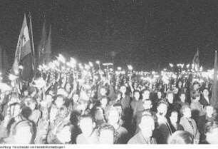 Dresden, Friedenskundgebung mit Georg Dertinger, Außenminister der DDR, 23. Juni 1950