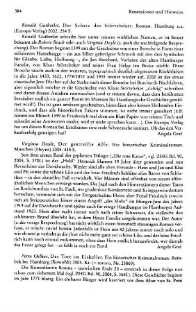 Oelker, Petra :: Der Tote im Eiskeller, ein historischer Kriminalroman, (rororo, 23869) : Reinbek bei Hamburg, Rowohlt, 2005