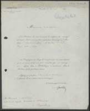 Brief von Adolphe Quételet an Friedrich Wilhelm Schmid