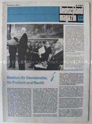 Konservative Quartalszeitschrift "Deutschland magazin" u.a. zur Verleihung des "Konrad-Adenauer-Preises"