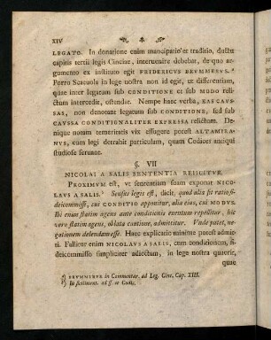 XIV-XXIV, § VII - XIV