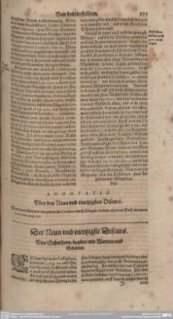 Der Neun und viertzigste Discurs. Von Schertzern/beydes mit Worten und Gebärden.