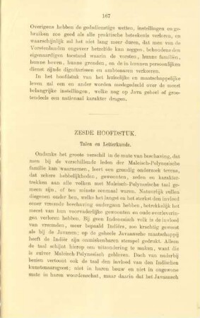 Zesde hoofdstuk. Talen en letterkunde