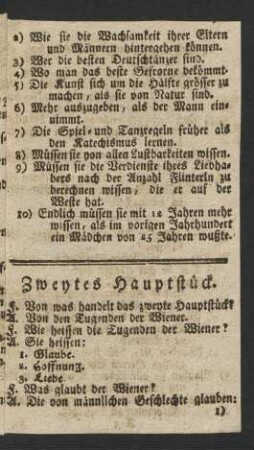 Zweytes Hauptstück