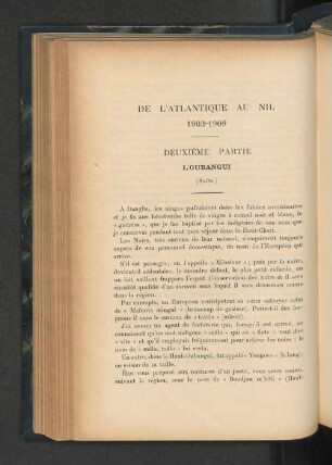 De l'Atlantique au Nil 1903-1908