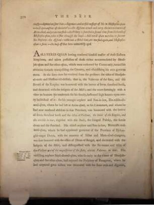 A translation of the Sëir Mutaqharin or, view of modern teims, being an history of India, from the year 1118 to the year 1195 (this year answers to the christian year 1781 - 1782) of the Hidjrah ..., 1,2