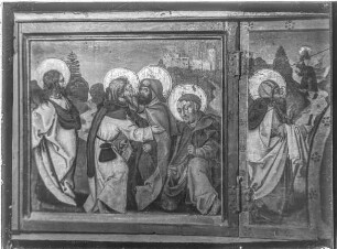 Burg, Kapelle - Flügelaltar, Abschied der Apostel