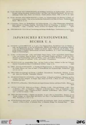 Japanisches Kunstgewerbe, Bücher u. a. (Nr. 790-808)