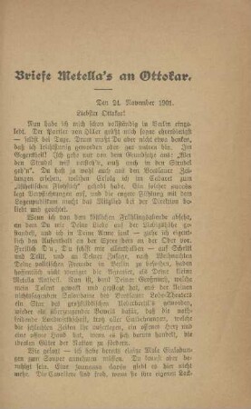 [Berlin], den 24. November [1901]