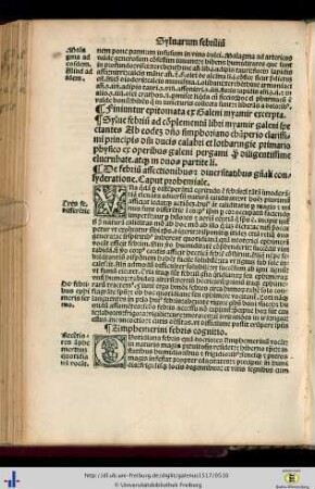 Sylve febrium ex omnibus operibus galeni … ad complementum libri myamir.