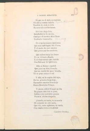 Á Jacinto Benavente
