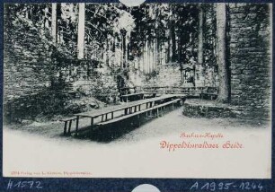 Die Ruine der St. Barbarakapelle in der Dippoldiswalder Heide