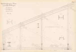 Weserbrücke, Groß Hutbergen: Hauptbrücke, Mittelöffnung: Schnitt 1:10