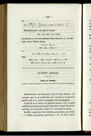 Division Abrégée.