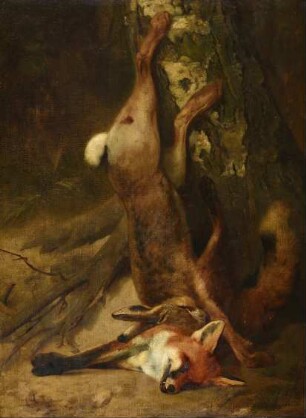 Fuchs und Hase als Jagdbeute