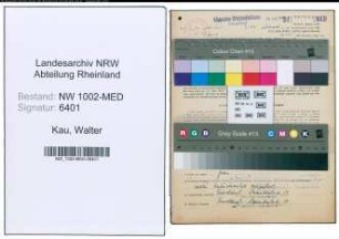 Entnazifizierung Walter Kau , geb. 02.07.1912 (Arzt)