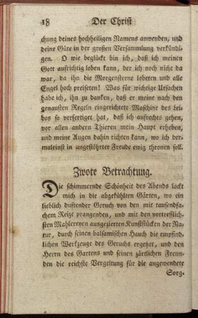 Zwote Betrachtung.