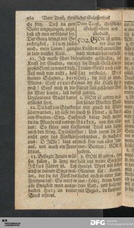 Vom Trost, christlicher Gelassenheit und Geduld.