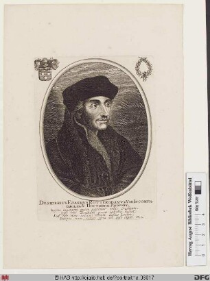 Bildnis Desiderius Erasmus, gen. Erasmus von Rotterdam