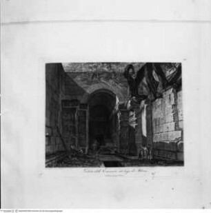Collezione di Vedute di Tivoli ed altri dintorni di Roma, Veduta dell'Emissario del lago di Albano