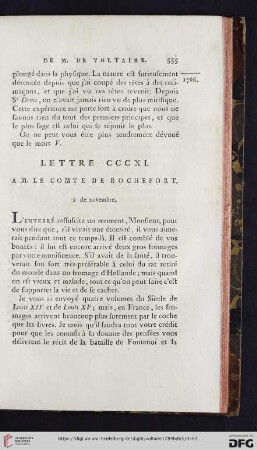 (Lettre CCCXI - CCCXX)