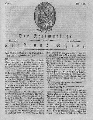 No. 177, Donnerstag den 4. September 1806