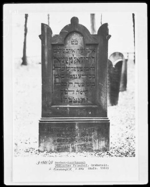 Grabstein H. Frankenfeld (+1884)