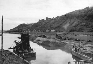 Schleusenbaustelle der Staustufe Rothenfels/Main