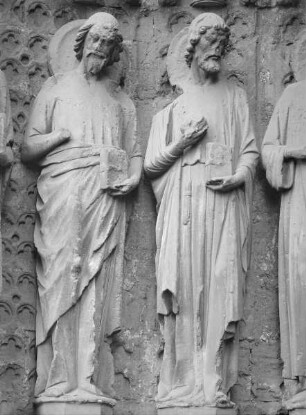 Linkes Gewände: Apostel Paulus und Philippus