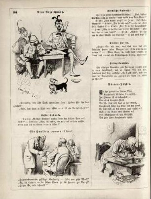 "Neue Bezeichnung" "Ein Hausirer comme il faut" "Büreau-Idylle"