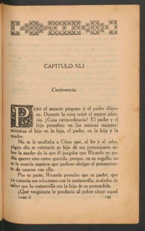 Capítulo XLI - Conferencia.