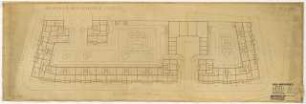Wohnhausbebauung Weißenburger Straße, Wilhelmstraße, Földerichstraße für Frau Gertrud Beneke, Berlin-Spandau: Lageplan mit Grundriss Erdgeschoss 1:200