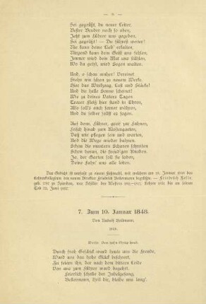 7. Zum 10. Januar 1848
