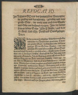 Revocatio