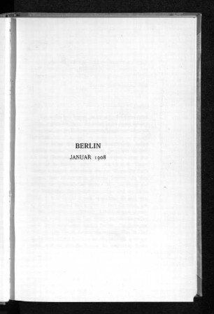 Berlin Januar 1908