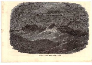 The Menai' Steamer drifting ashore, at Calais