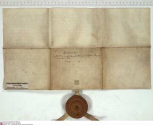 Odo von Riedheim, Konventuale von Fulda, bekundet, dass ihm Joachim von Gravenegg, Abt von Fulda, gemäß der im Folgenden inserierten Urkunde die P...