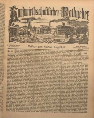 23: Beilage vom Montag, 30. Oktober 1899