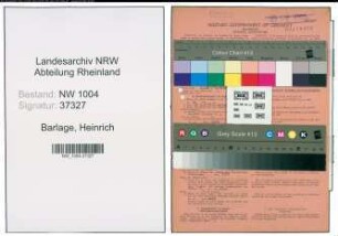 Entnazifizierung Heinrich Barlage , geb. 02.06.1892 (Schulleiter)