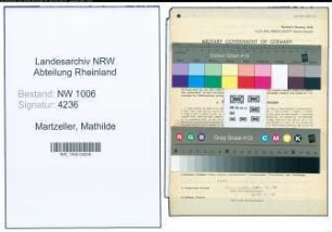 Entnazifizierung Mathilde Martzeller , geb. 06.09.1888 (Gastwirtin)