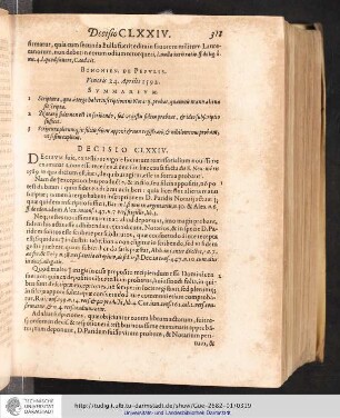 Decisio CLXXIV