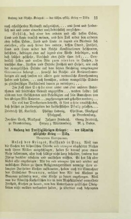 2. Anfang des Dreißigjährigen Krieges: - Der Böhmisch-pfälzische Krieg - Tilly