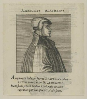 Bildnis des Ambrosius Blarer