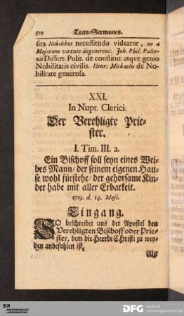[Trau-Sermones XXI. bis XXX.]