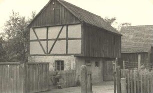 Wirtschaftsgebäude mit Fachwerk in Litschen : Tykowana bróžnja burskeho statoka w Złyčinje