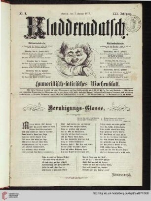 30: Kladderadatsch: Humoristisch-satirisches Wochenblatt