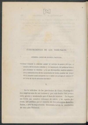 Jurisprudencia de los tribunales. : Suprema corte de justicia nacional.