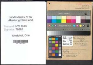 Entnazifizierung Otto Westphal , geb. 17.03.1901 (Inspektor)