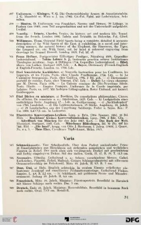 Varia (Nr. 505-516)